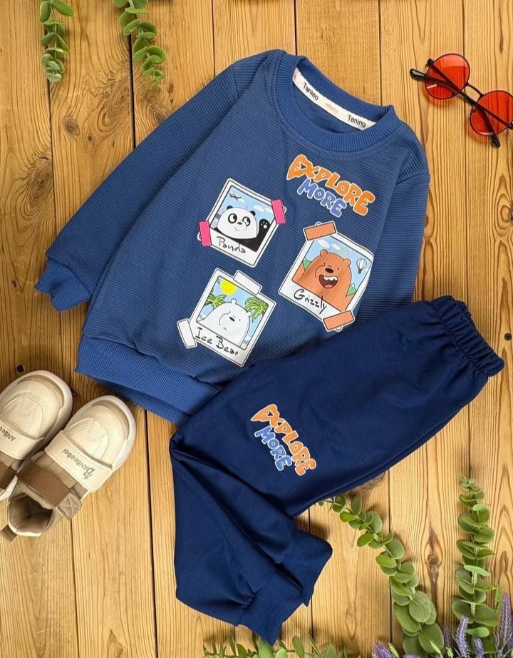 بلوز شلوار طرح خرس سایز 45. 50