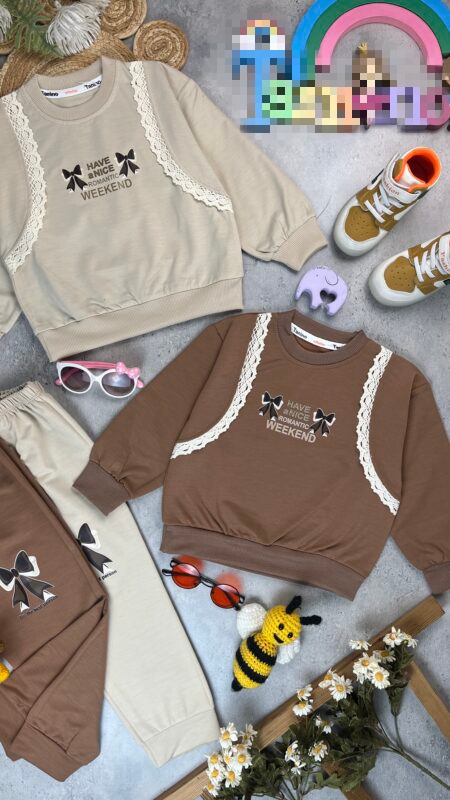 بلوز شلوار طرح پروانه سایز 50. 55