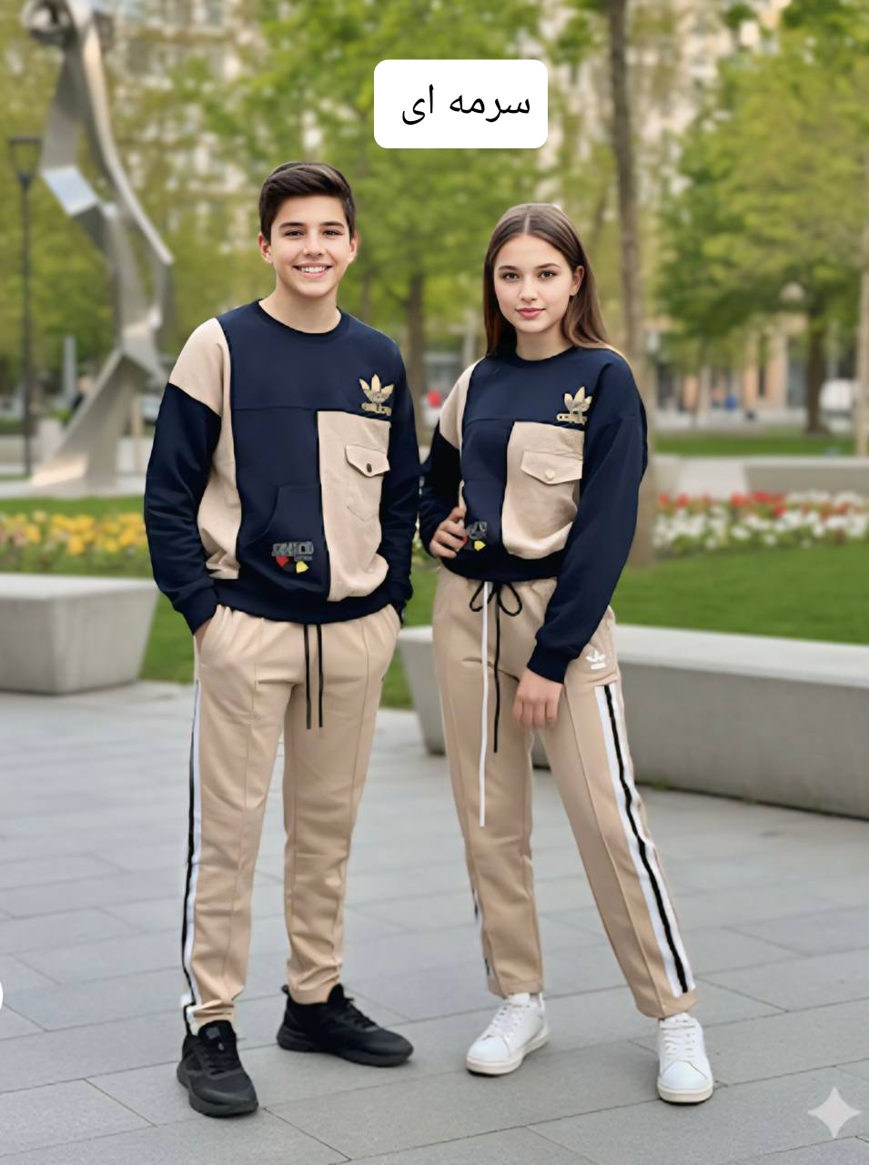 بلوز شلوار طرح آدیداس سایز 40 الی 70